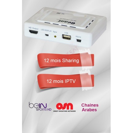 Récepteur Geant CX-1200HD + 12 mois IPTV (Bein sports et Nilesat) tunisie