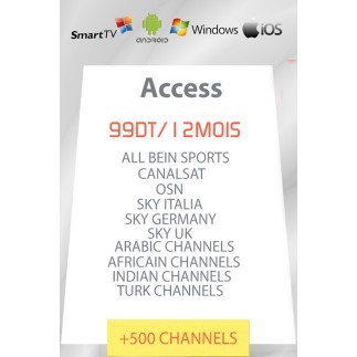 Récepteur Geant CX-1200HD + 12 mois IPTV Access 600 chaines TV tunisie