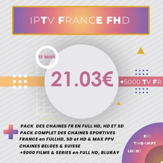 Abonnement IPTV France Extra Full HD 12 Mois tunisie