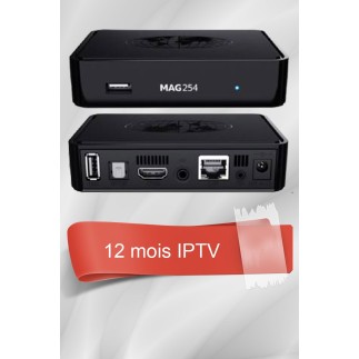 MAG 254 + 12 Mois IPTV Officiel tunisie