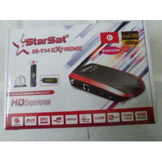 Récepteur Starsat SR-T14 EXTREME (2020 Extreme) + 15 mois Sharing Forever et 12 mois IPTV AIRYSAT + VOD tunisie